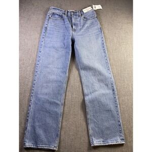 Abercrombie Fitch Jeans Women's 25 Vintage Straight Blue Preppy Boho High Rise